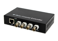 IP de 4 puertos de BNC al convertidor coaxial 10/100Mbps 1 LAN Port el 1.5km