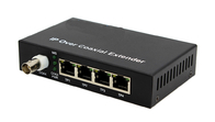 10 / el 100M Ethernet a los puertos Ethernet coaxiles del convertidor 4ch de BNC 1 BNC
