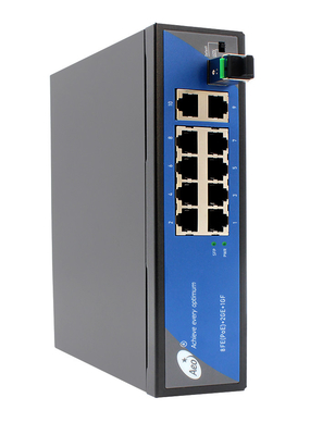 Interruptor industrial de la fibra de SFP, interruptor portuario de 8 POE con el Uplink 2