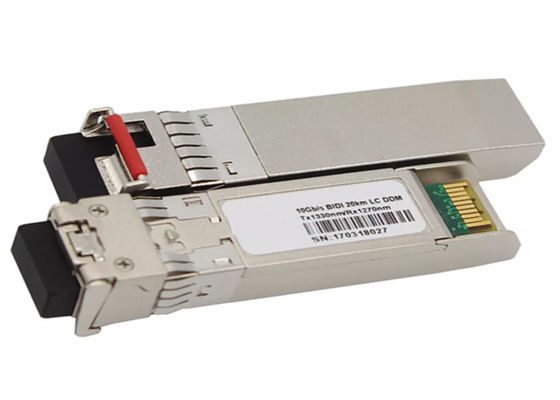 módulo de los 60KM LC 10G SFP+, transmisor-receptor WDM 1330nm 1270nm de Bidi SFP del símplex