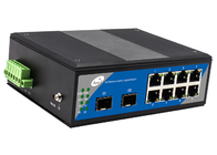 32Gbps 10 interruptor de la fibra de SFP del puerto 8+2 con 8 puertos Ethernet y 2 ranuras de SFP