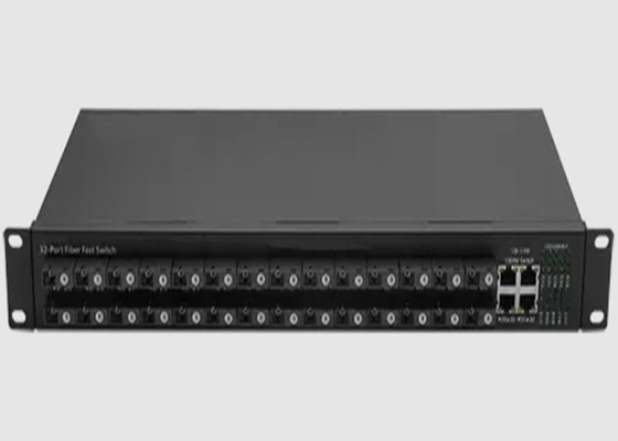 1U tipo INTERRUPTOR de ETHERNET de la FIBRA de SFP con 28 10/100FX + 4 10/100/1000BASE-T (X)