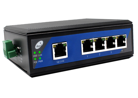 Temperatura del interruptor de Ethernet POE industrial -40-85°C IPC 250M de VLAN