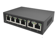 Interruptor Ethernet POE de 6 puertos de Gigabit completo 1-4 Soporte BT PoE MAX 90W