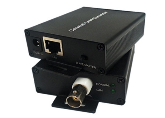 10/100Mbps Ethernet sobre el extensor coaxial 1*BNC+1*LAN 1.5km Fuente de alimentación DC12V
