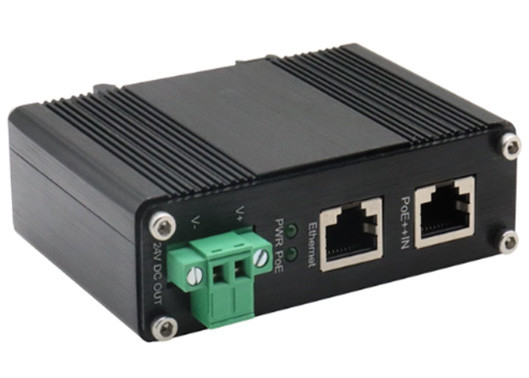 Din Rail Industrial Gigabit POE inyector 802.3bt 95W PoE divididor 24VDC