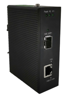 Conversor de medios PoE industrial de 802.3bt 90W 10G Tipo de procesamiento de almacenamiento y reenvío