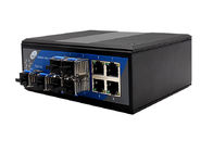 Interruptor portuario de la fibra de Ethernet 10 con 6 SFP y 4 puertos Ethernet