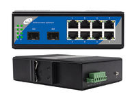 El interruptor portuario de 8 Gigabit Ethernet con SFP 1310/1550nm manejó 2 8 del POE puertos Ethernet de SFP y