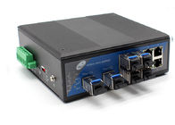 convertidor de Ethernet industrial portuaria 10 del 100km medios