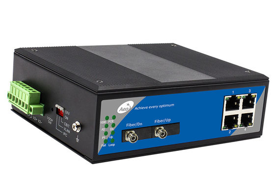 interruptor industrial portuario de 10/100Mbps 4 POE, interruptor 100 Mbps de Ethernet