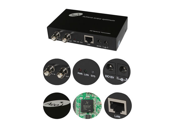 CE 10/100/1000M IP Ethernet sobre el convertidor coaxial