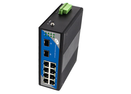 puerto del interruptor 8 del gigabit 32Gbps Mbps 1000 con 2 ranuras de SFP