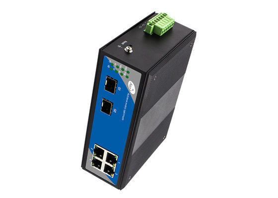 Interruptor portuario de Smart POE de la web del gigabit 4 con 2 ranuras de SFP