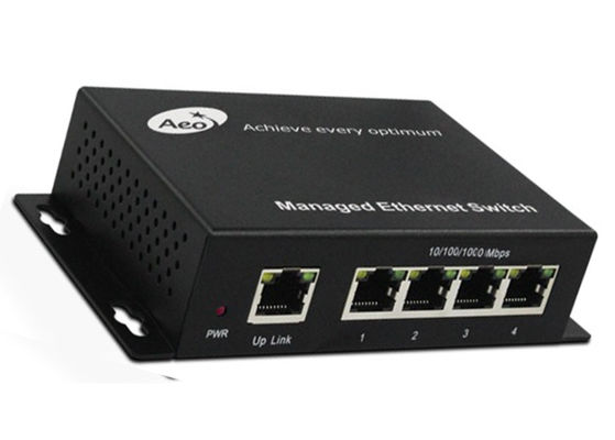 4 ayuda portuaria del suplemento los 250m VLAN CBIT de IPC del interruptor de red de Gigabit Ethernet