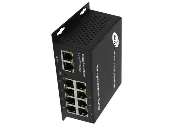 Interruptor de red portuario del suplemento los 250m 8 Gigabit Ethernet de IPC