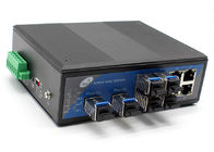 Interruptor de escritorio de la fibra de SFP 2 Ethernet de SFP 4 del gigabit 10/100Mbps 4 10/100Mbps SFP