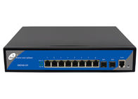 Conmutador de fibra Ethernet POE de 8 puertos administrado L2 2 puertos Gigabit SFP