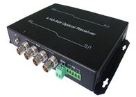 Convertidor video de la fibra de 4CH HD SDI con 4 puertos de BNC