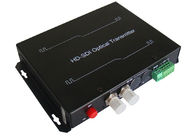 Transmisor-receptor óptico video de 2CH HD SDI con 2 puertos de BNC