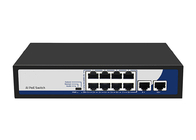 8 el interruptor de Ethernet de los puertos 10/100Mbps PoE apoya el perro guardián VLAN del PoE con 2 puertos del Uplink