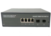 Ethernet completa del interruptor de la fibra del POE SFP del gigabit cambia el puerto del Poe 4 con 2 Sfp