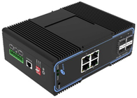 Conmutador de fibra Ethernet administrado 10/100/1000Mbps 4 SFP y 4 puertos Ethernet POE