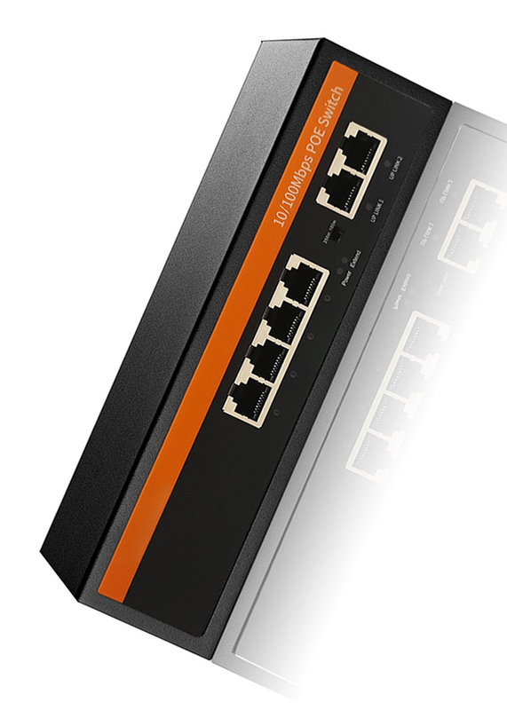puertos por completo 10/100/1000Mbps 4 POE de los 250m VLAN 4+2 POE del interruptor y 2 puertos del Uplink