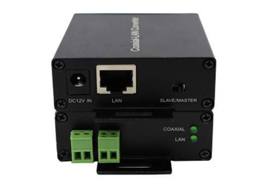 Convertidor coaxial-LAN IP sobre extensor coaxial IP sobre 2 alambres extensor de pareja coaxial/torcido para cámara IP