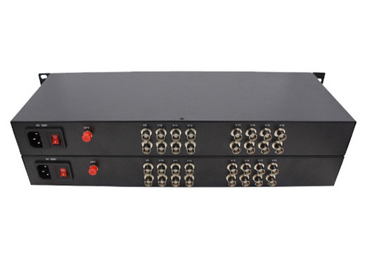 HD-AHD/CVI/TVI Video coaxial sobre convertidor de fibra 16ch 1080P Video BNC con Rs485 datos