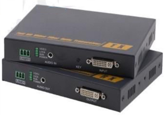 DVI al convertidor de fibra óptica de audio DVI KVM Extensor de fibra óptica con control KVM