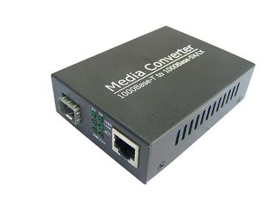 el 100km 10 100 1000M Media Converter One SFP un puerto Ethernet
